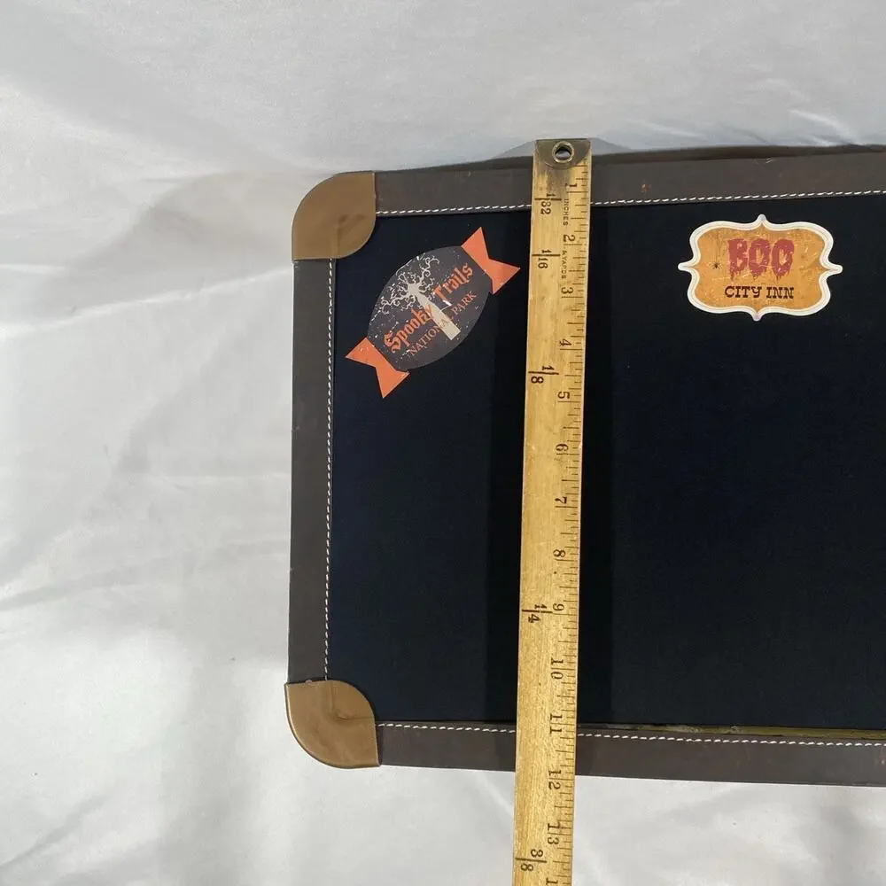Halloween Animated Motion Activated Suitcase Prop w/ 3D Scary Skull WORKS 18x12